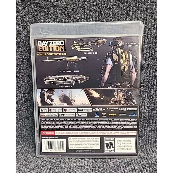 PS3 Call of Duty: Advanced Warfare Day Zero Edition (PlayStation 3) No Manual - Picture 2 of 4